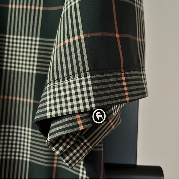 Backcountry Button-Up MTB Jersey - Men's L Gray Stripes - Picture 6 of 14